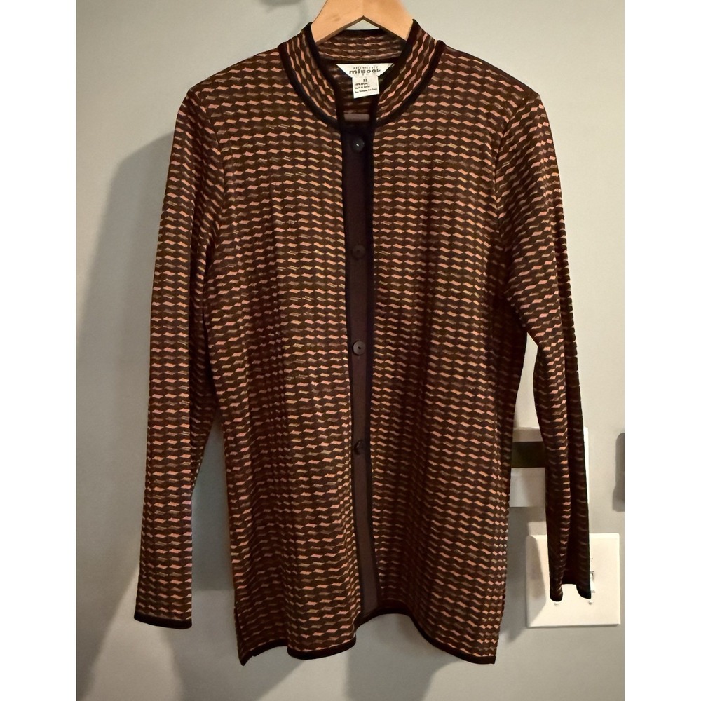 Misook Sweater‎ Open Cardigan Knit Acrylic Women's Medium